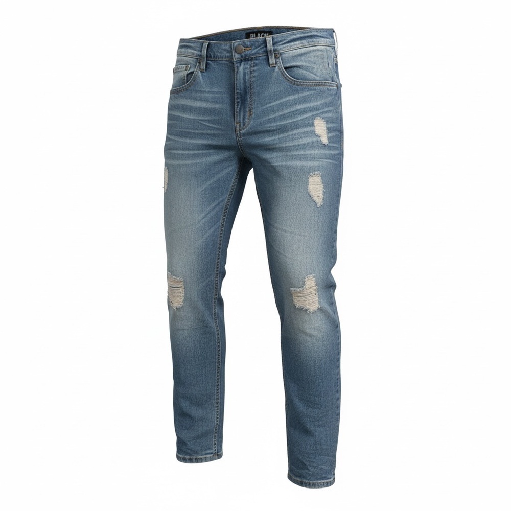 Black Brand Men's Slim Ripped Jeans